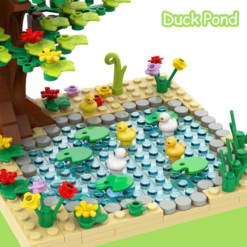 PIPART Farm Animal Duck Pond Building Set, MOC Accessories Bricks Animal Building Toy Set for Kids, Girls and Boys Age 6+ (246 Pieces) - Image 3